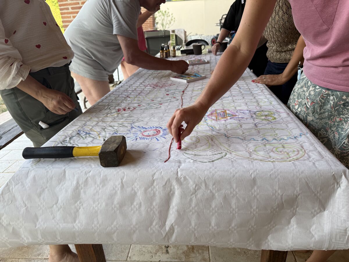 Travail collectif lors d'un stage